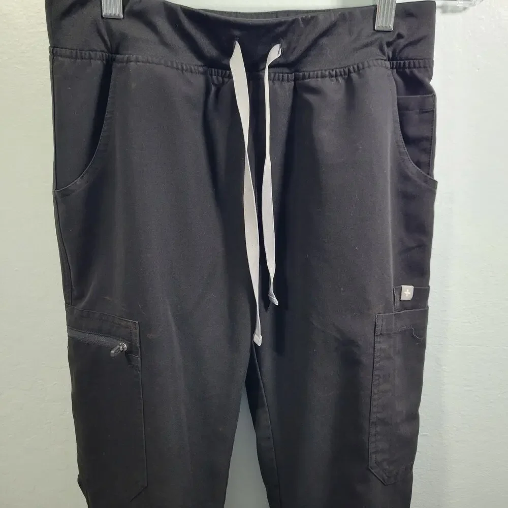 Figs Women's Black Cargo Style Pants Size XS 31826-1310